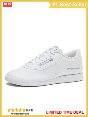 Reebok Princess Womens Sneakers Comfort Walking Tennis Shoes Arch Support